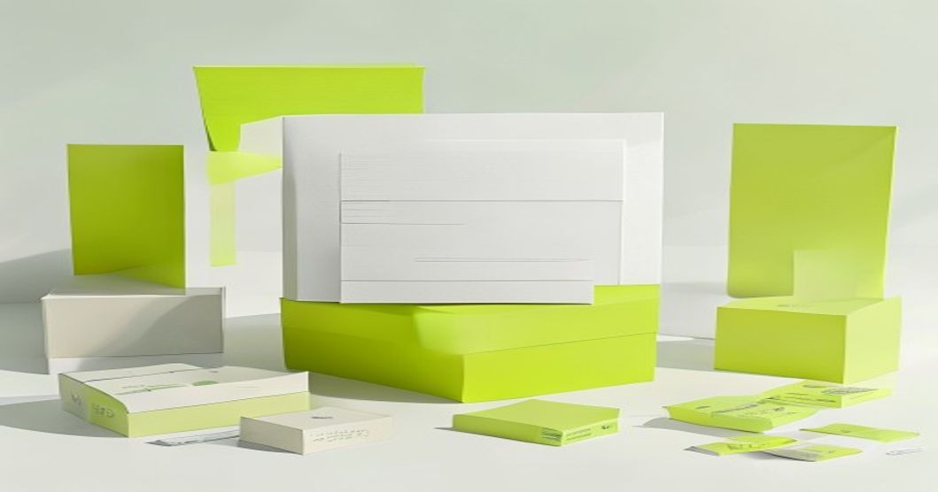 Template dieline kemasan otomatis dengan garis potong dan lipatan presisi