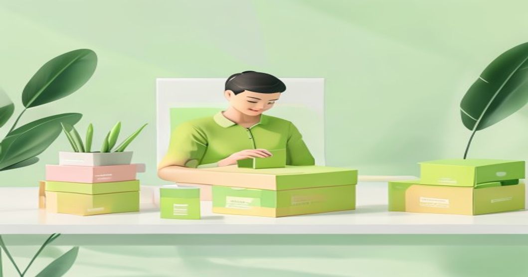 Ilustrasi desain kemasan produk UMKM yang menarik dan efisien