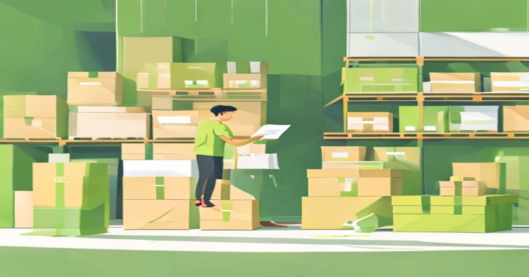 Ilustrasi tren industri packaging Indonesia dengan berbagai jenis kemasan dan gudang modern