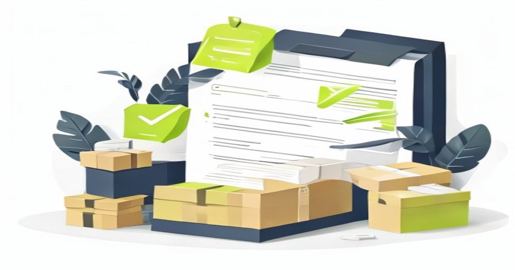 Ilustrasi proses quotation packaging yang cepat dan digital